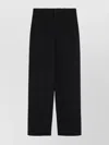 Loulou Studio Anthracite Grey Wool Palazzo Trousers In Black