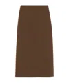 Loulou Studio Samos Maxi Skirt In Brown