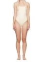 Loulou Studio Strapless One-piece Swimming Suit In Neutral