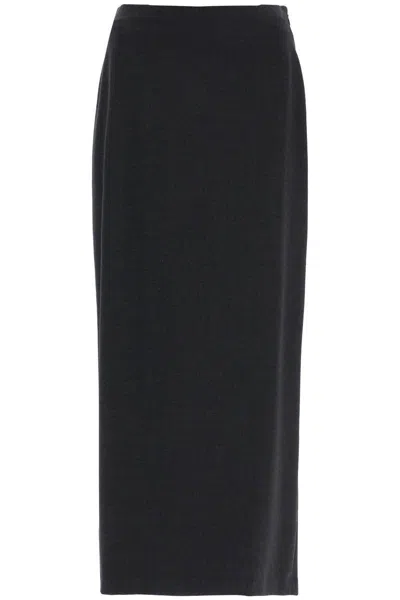 Loulou Studio Stretch Wool Skirt In Samos Style In Grey