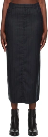 Loulou Studio Black Vato Maxi Skirt In Black