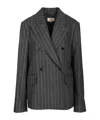 Loulou Studio Kalen Double Breasted Jacket In Black