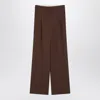 Loulou Studio Wide-leg Tailored Pants In Brown