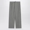 Loulou Studio Gray Wide Pants With Drawstring In Grey