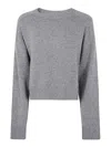 LOULOU STUDIO SUÉTER CUELLO REDONDO - GRIS