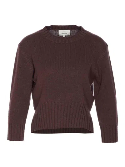 Loulou Studio Brown Mora Sweater In Purple