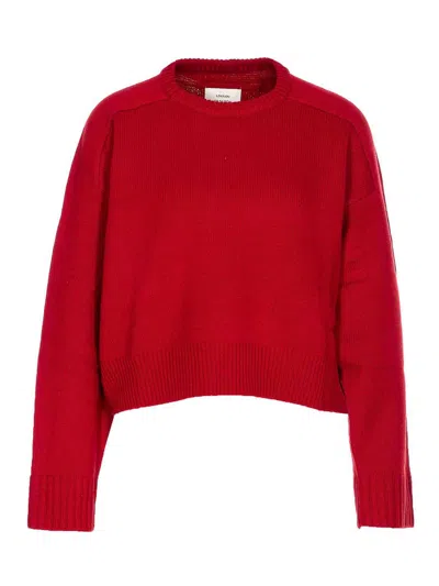 Loulou Studio Bruzzi Sweater In Red