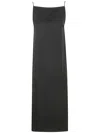 Loulou Studio Sulum Silk Midi Dress In Schwarz