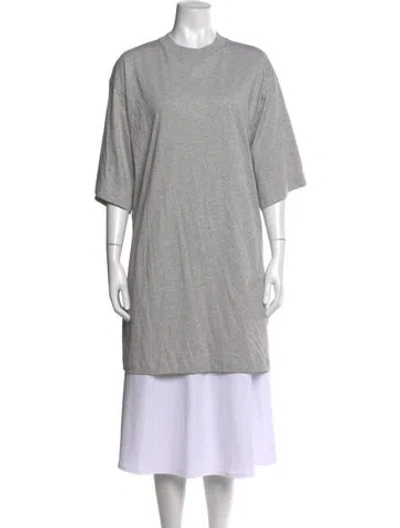 Pre-owned Loulou Studio Supima Cotton Crew Neck T-shirt In Gray