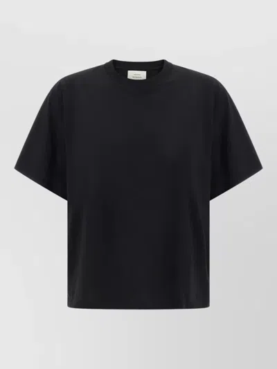 Loulou Studio Supima Cotton Relaxed-fit T-shirt In Black