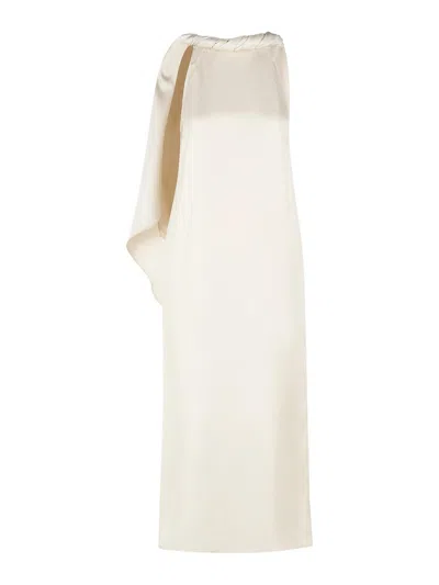 Loulou Studio Susan Ivory Silk Dress In White