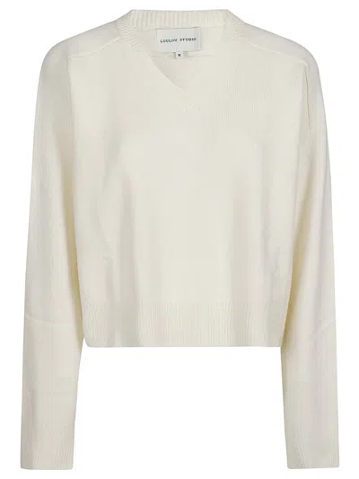 Loulou Studio Sweater In White
