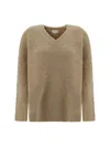 Loulou Studio Sweaters In Beige Melange