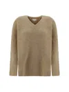 Loulou Studio Loulou De Saison Knitwear In Beige Melange