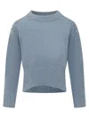 Loulou Studio Sweater In Blue Melange