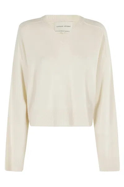 Loulou Studio Sweater In Ivory