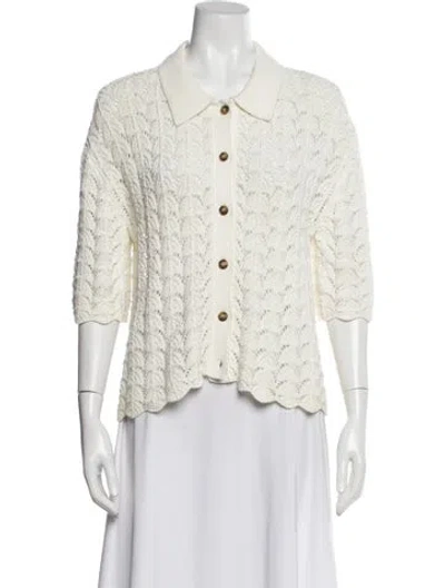 Pre-owned Loulou Studio Sweater In White