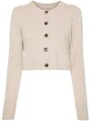 Loulou Studio Zephir Cashmere Knit Cardigan In Beige