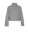 Loulou Studio Roll Neck Sweater In Grey