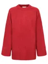 Loulou Studio Safi Wool Cashmere Sweater In Red