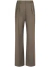 Loulou Studio Tailored High-waisted Wide-leg Trousers In Neutral