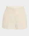 Loulou Studio Tailored Mini Shorts In Chiffon Beige