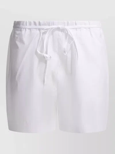 Loulou Studio Tailored Shorts Featuring Single Back Pocket In White
