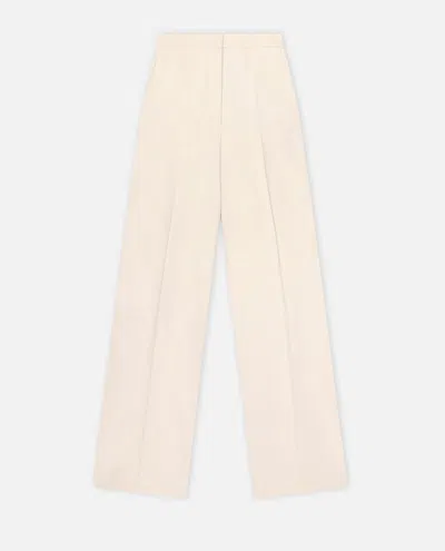 Loulou Studio Tailored Straight Trousers In White
