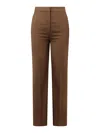 Loulou Studio Maia Tailored Trousers In Brown