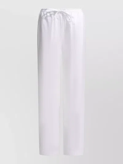 Loulou Studio Tailored Trousers Featuring Single Back Pocket In White