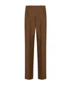 Loulou Studio Tailored Wool Trousers In Brown
