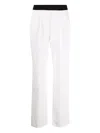 Loulou Studio Takaroa Elastic-waist Trousers In White