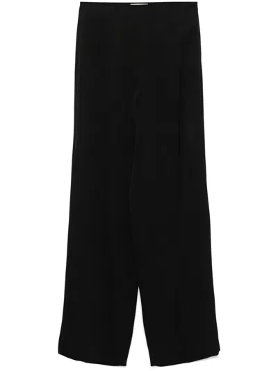 LOULOU STUDIO TALIA PANTS WOMAN BLACK IN VISCOSE