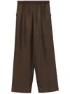 Loulou Studio Alera Straight-leg Trousers In Brown