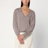 Loulou Studio Taupe Cashmere Sweater In Gray