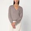 Loulou Studio Taupe Cashmere Sweater In Gray