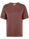 Loulou Studio Telanto Cotton Tshirt Clothing In Brown