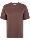 Loulou Studio Telanto Cotton Tshirt Clothing In Brown