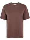 Loulou Studio Telanto Cotton Tshirt Clothing In Brown