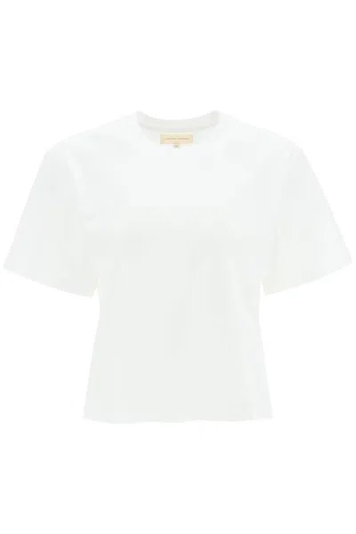 Loulou Studio Telanto T Shirt In Pima Cotton In White