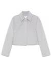 Loulou Studio Zhanna Short Boxy Coat In Grey