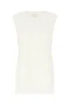Loulou Studio Fringed Hem Sleeveless Round Neck Top