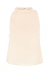 Loulou Studio Sleeveless High Neck Top In Neutral