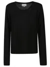 Loulou Studio Crew-neck Jumper In Black