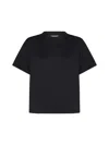 Loulou Studio Crew-neck T-shirt Black In Black