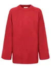 Loulou Studio Safi Wool Cashmere Sweater In Red