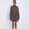 Loulou Studio Toran Shorts In Brown
