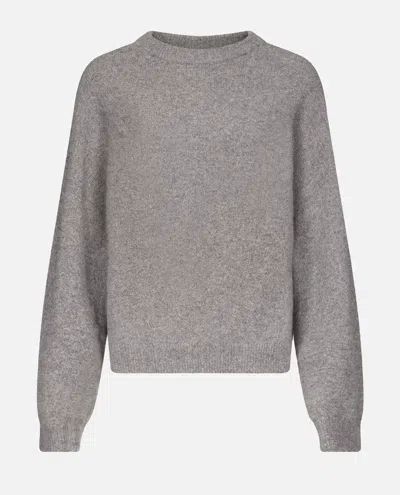 Loulou Studio Tristan Loose Fit Sweater In Gray