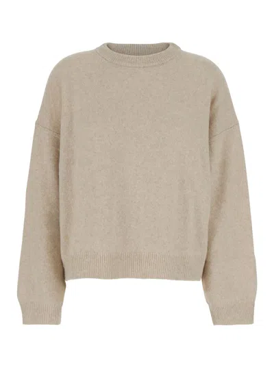 Loulou Studio Tristan Loose Fit Sweater In Neutral
