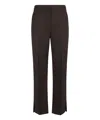 Loulou Studio Cropped Trousers In Brown